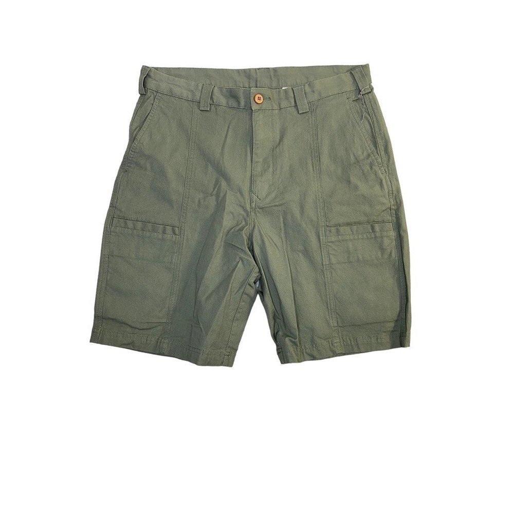 Tommy Bahama Mens Cargo Shorts Green Flat Front Pockets 33 New